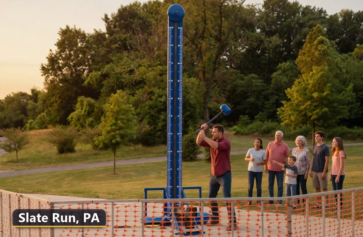 High striker carnival game rental in Slate Run, Pennsylvania for field days, parties and events