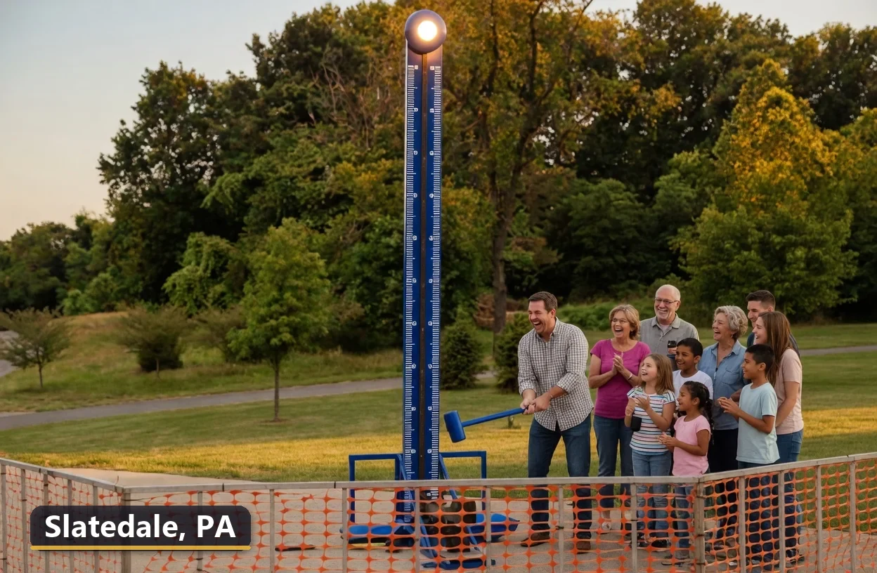 High striker carnival game rental in Slatedale, Pennsylvania for field days, parties and events