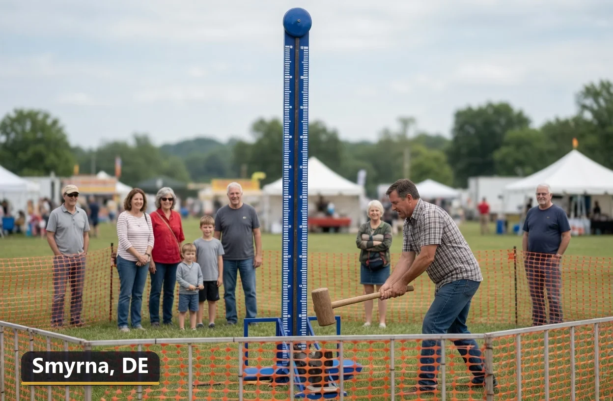 High striker carnival game rental in Smyrna, Delaware for field days, parties and events