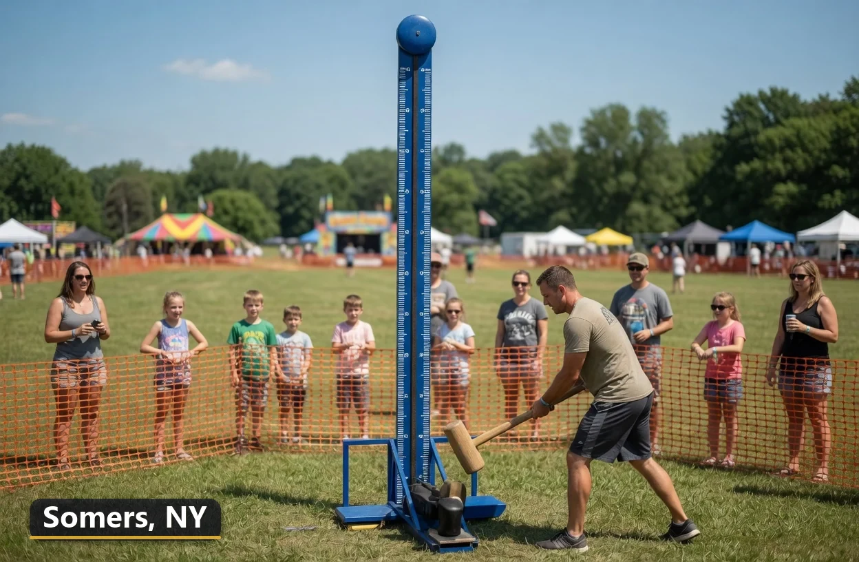 High striker carnival game rental in Somers, New York for field days, parties and events