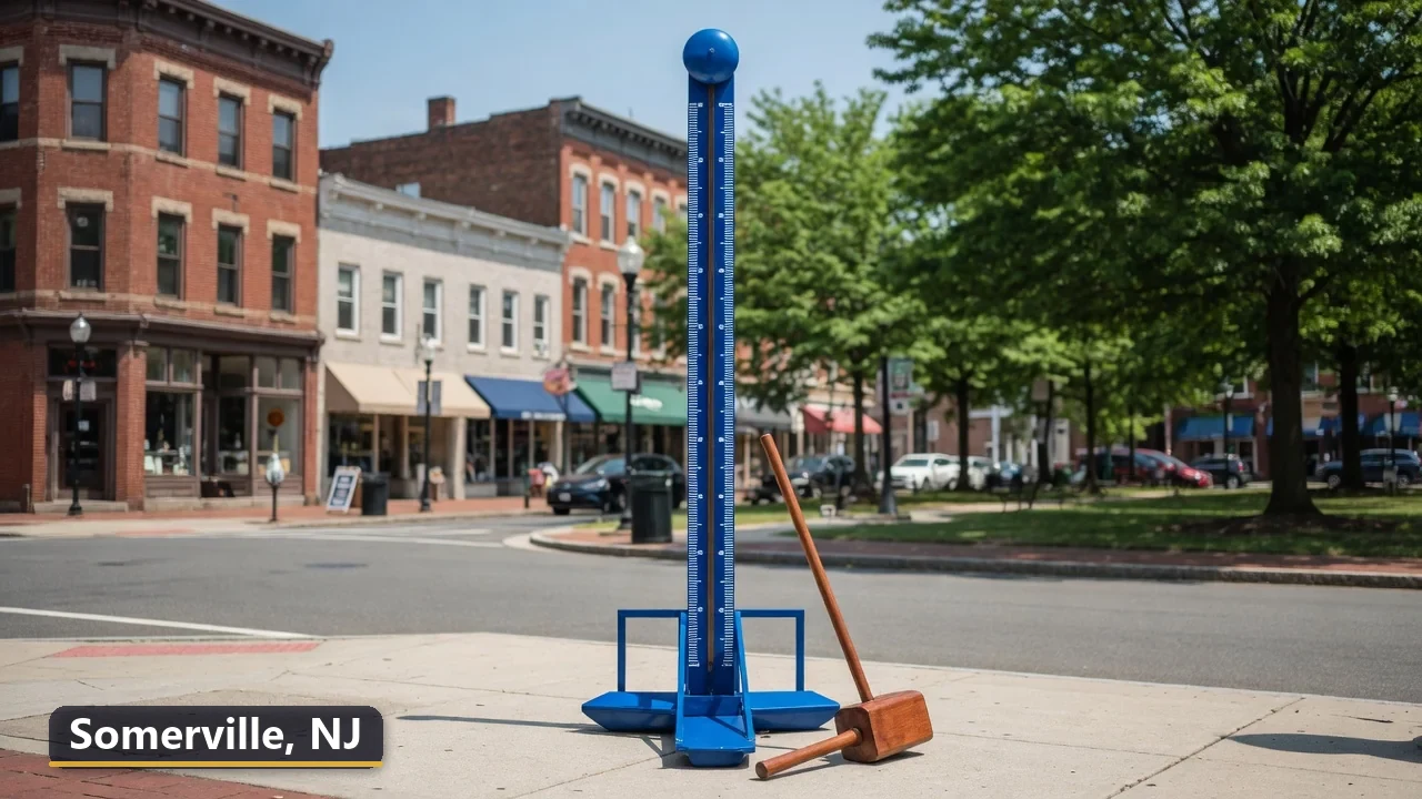 High striker carnival game rental in Somerville, New Jersey for field days, parties and events