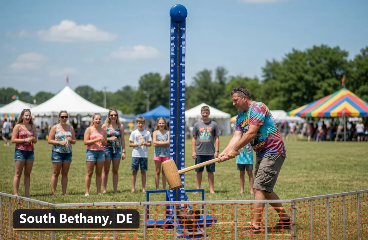 High striker carnival game rental in South Bethany, Delaware for field days, parties and events