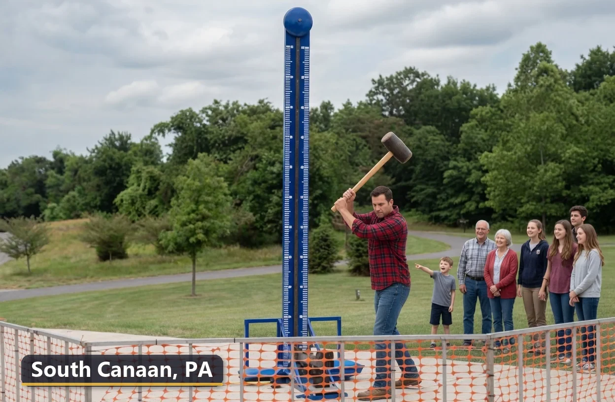 High striker carnival game rental in South Canaan, Pennsylvania for field days, parties and events