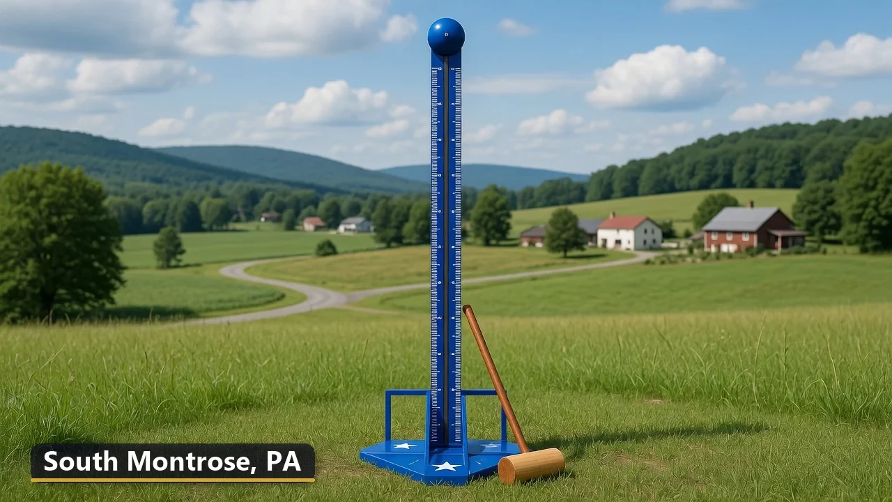High striker carnival game rental in South Montrose, Pennsylvania for field days, parties and events