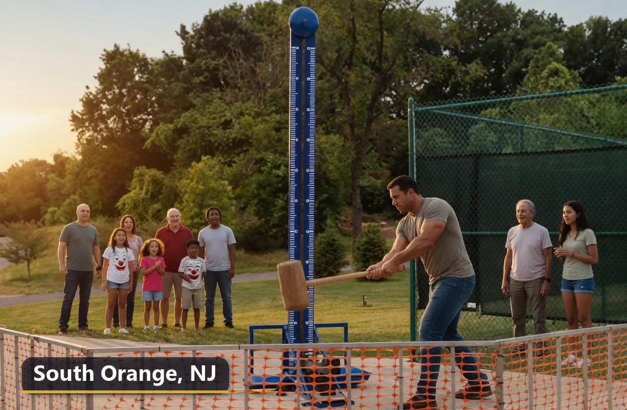 High striker carnival game rental in South Orange, New Jersey for field days, parties and events
