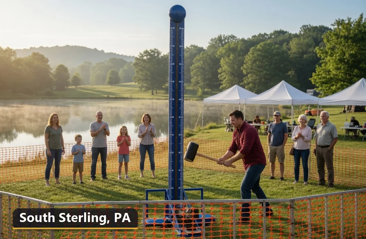 High striker carnival game rental in South Sterling, Pennsylvania for field days, parties and events