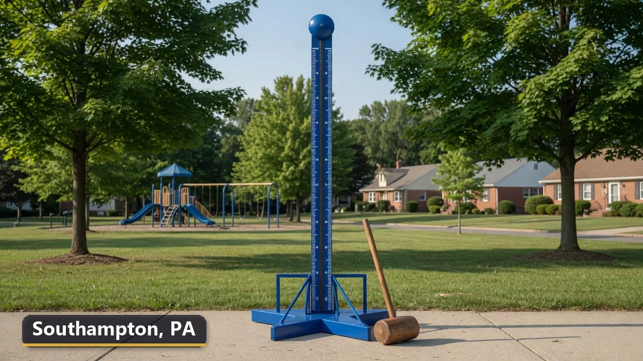 High striker carnival game rental in Southampton, Pennsylvania for field days, parties and events