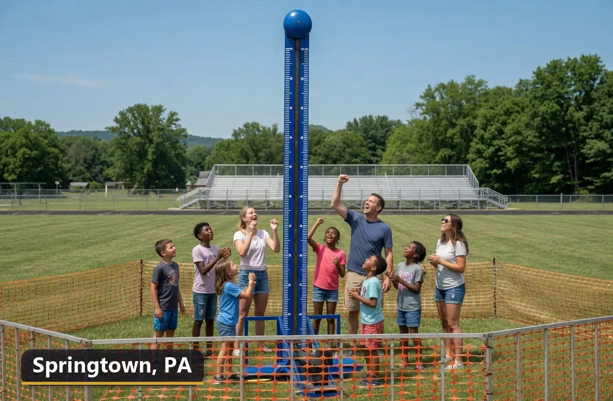High striker carnival game rental in Springtown, Pennsylvania for field days, parties and events