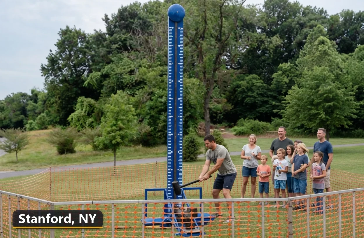 High striker carnival game rental in Stanford, New York for field days, parties and events