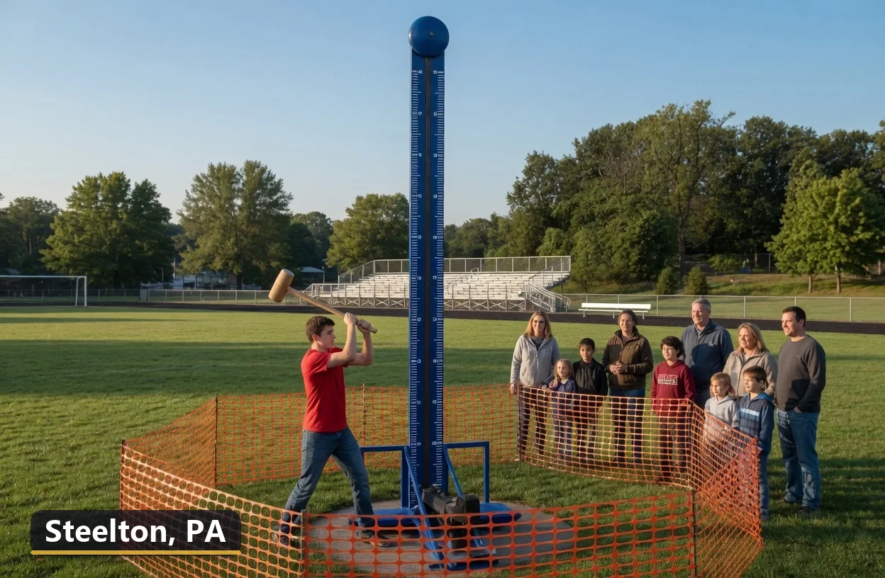 High striker carnival game rental in Steelton, Pennsylvania for field days, parties and events