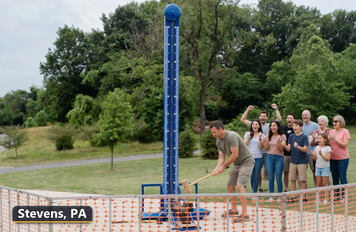 High striker carnival game rental in Stevens, Pennsylvania for field days, parties and events