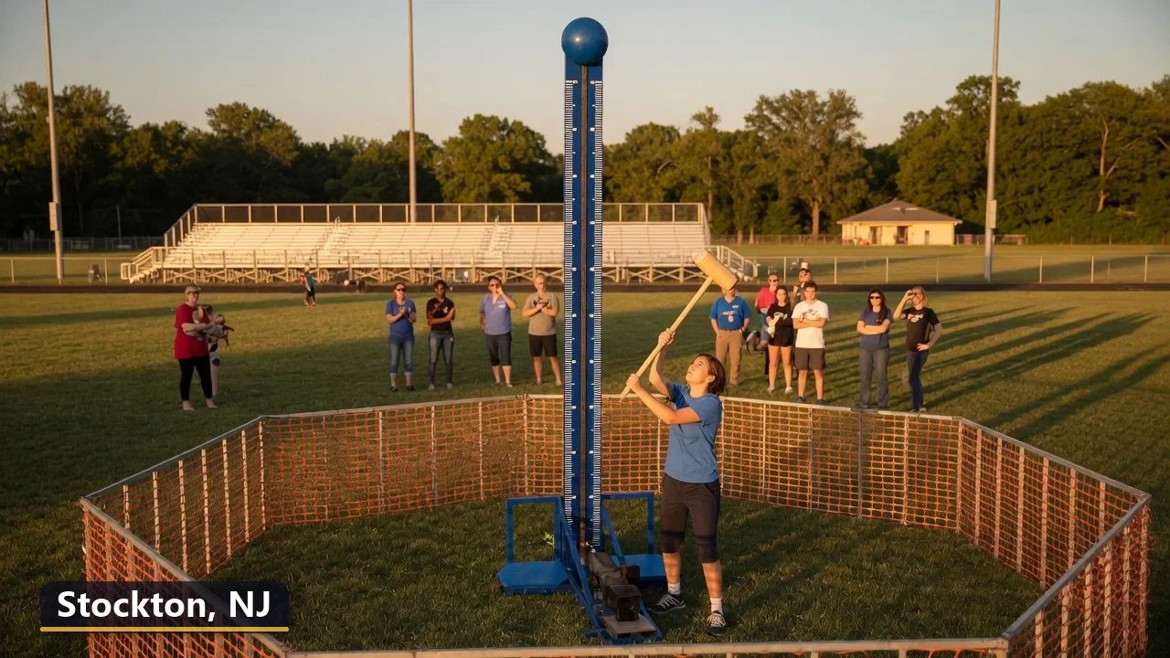 High striker carnival game rental in Stockton, New Jersey for field days, parties and events
