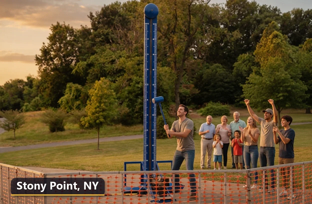 High striker carnival game rental in Stony Point, New York for field days, parties and events