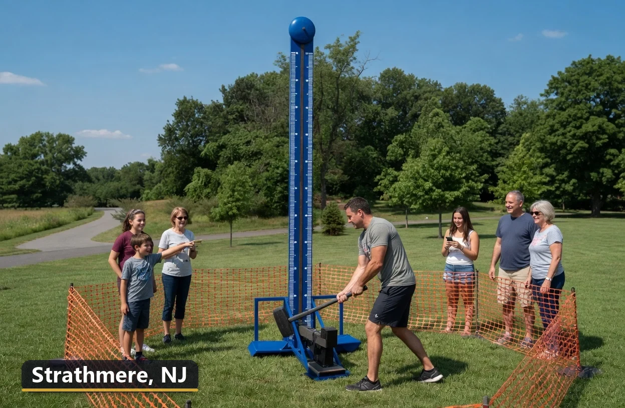 High striker carnival game rental in Strathmere, New Jersey for field days, parties and events