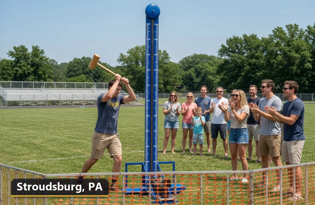 High striker carnival game rental in Stroudsburg, Pennsylvania for field days, parties and events