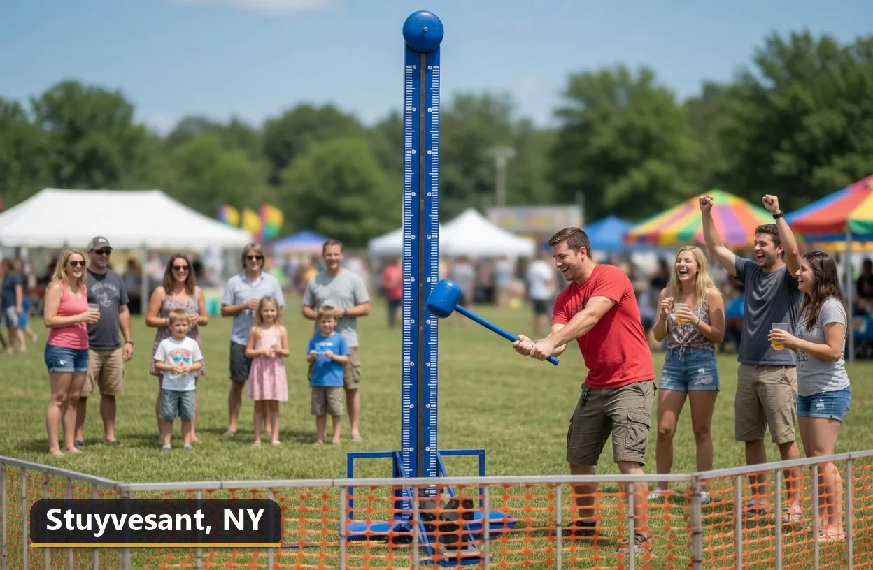 High striker carnival game rental in Stuyvesant, New York for field days, parties and events