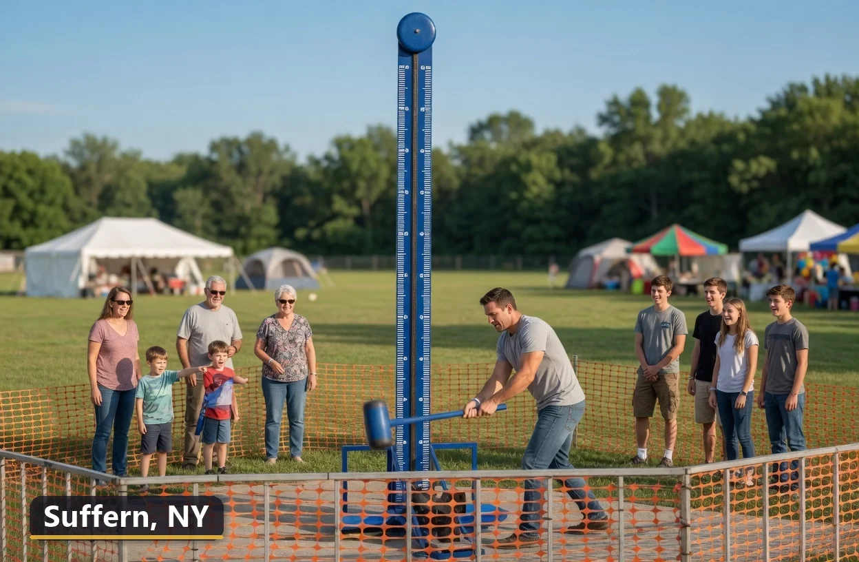 High striker carnival game rental in Suffern, New York for field days, parties and events