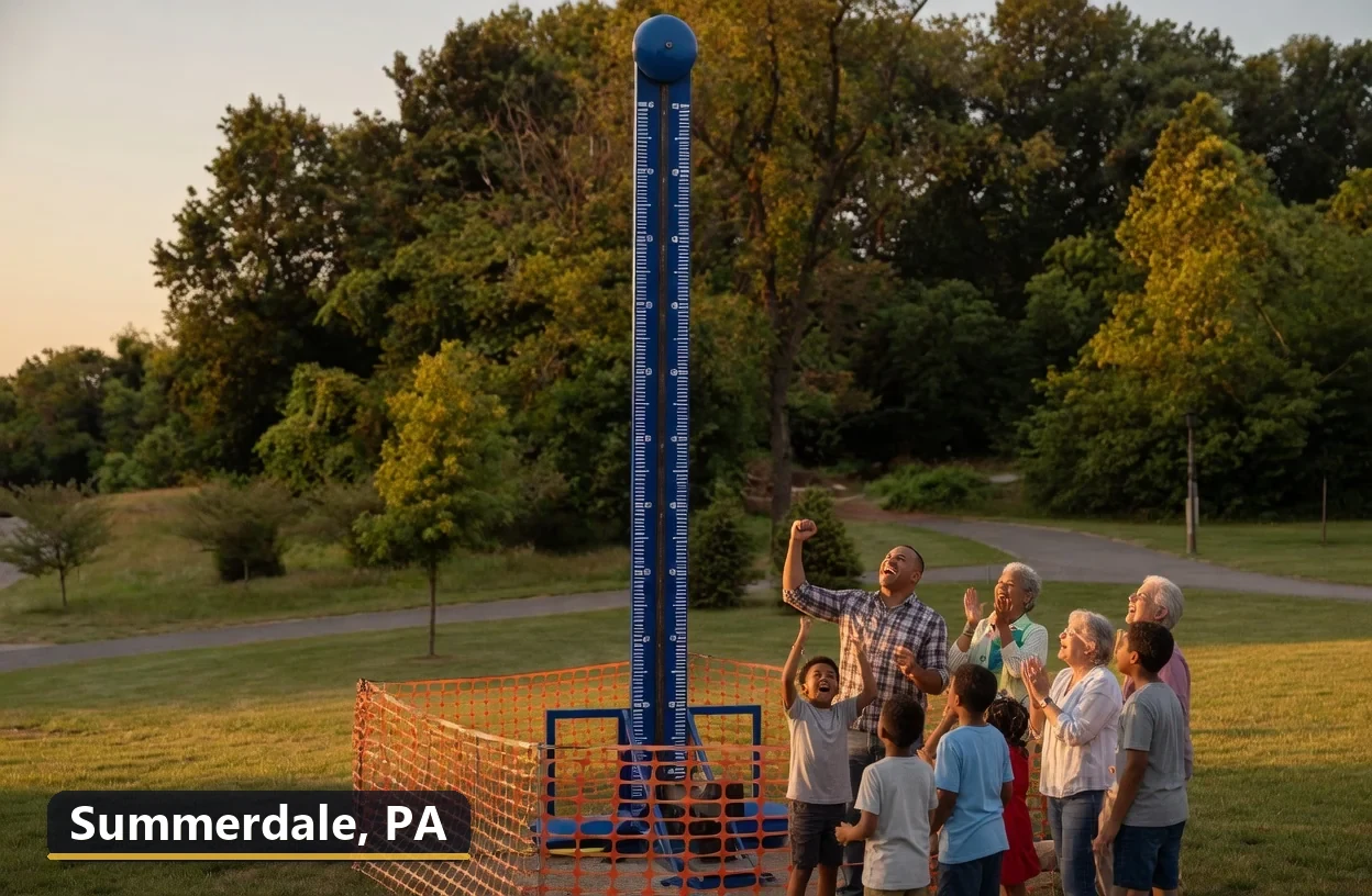 High striker carnival game rental in Summerdale, Pennsylvania for field days, parties and events