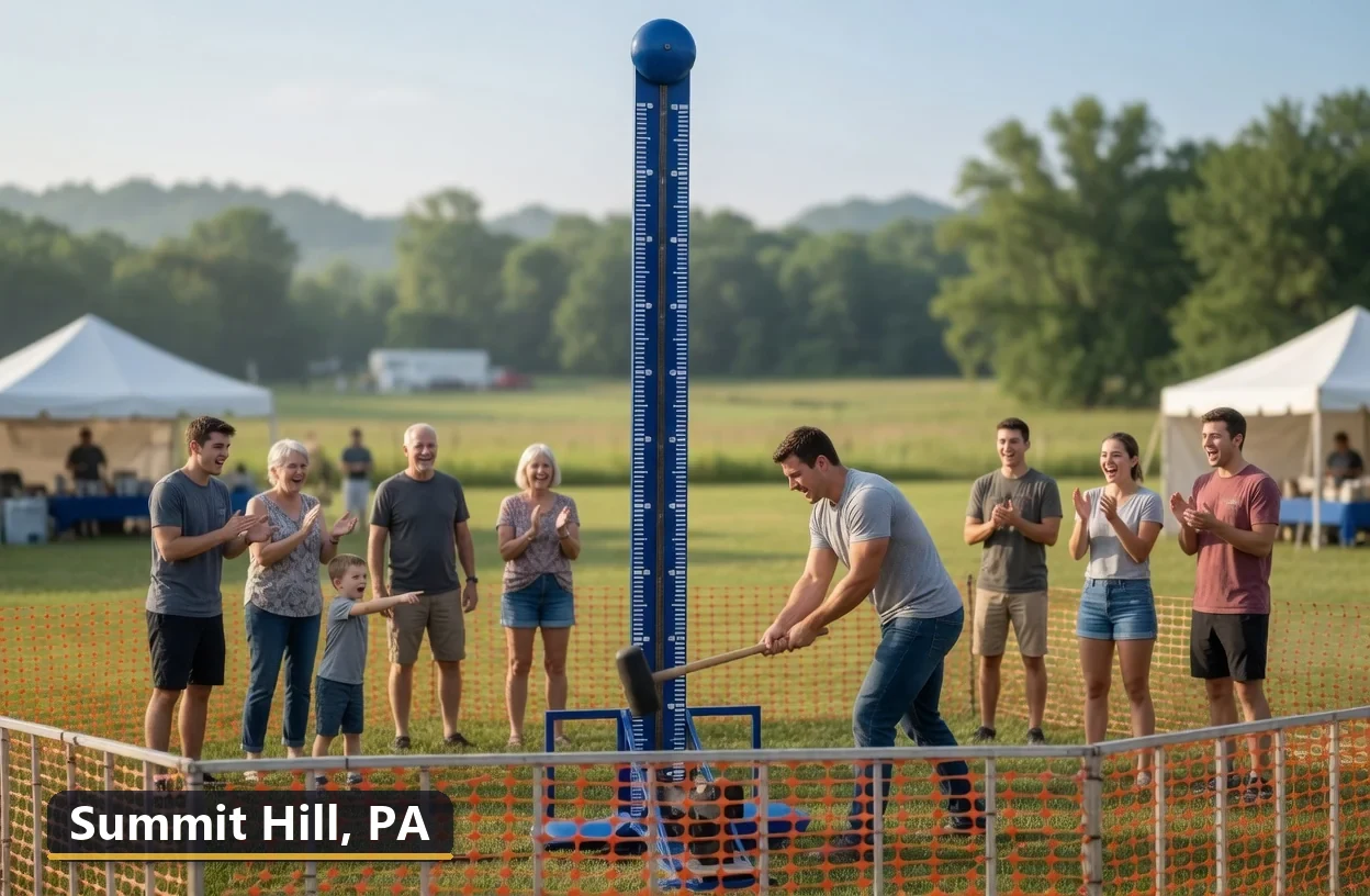 High striker carnival game rental in Summit Hill, Pennsylvania for field days, parties and events