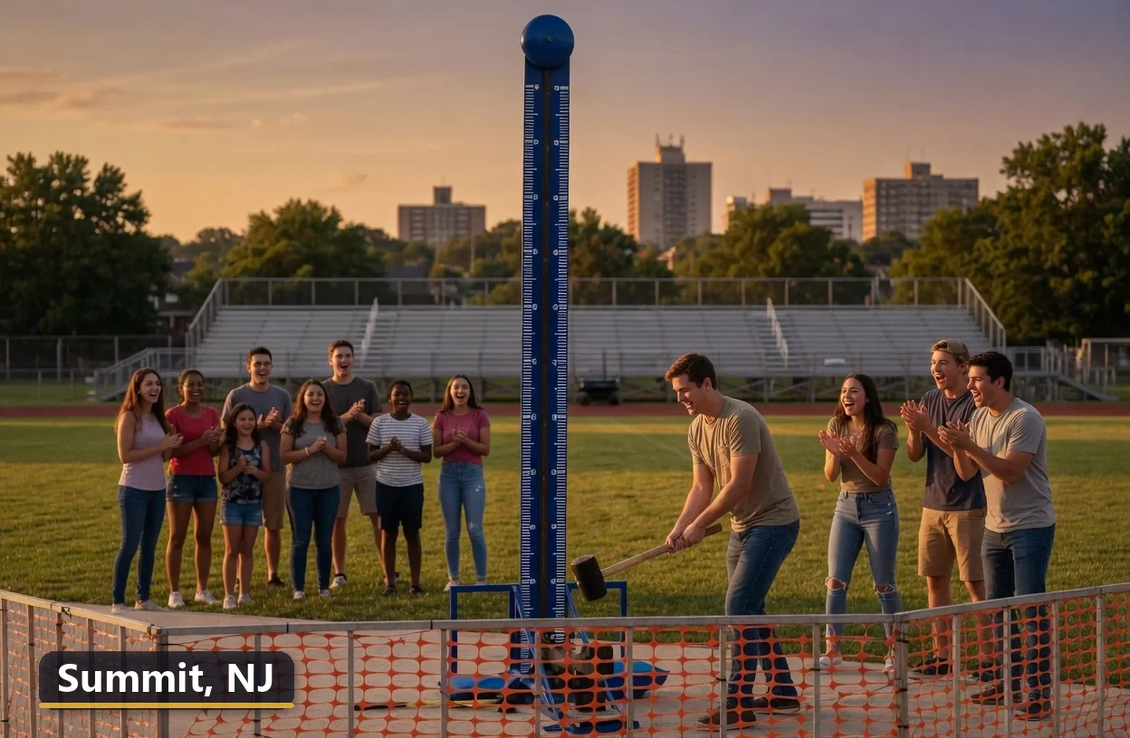High striker carnival game rental in Summit, New Jersey for field days, parties and events