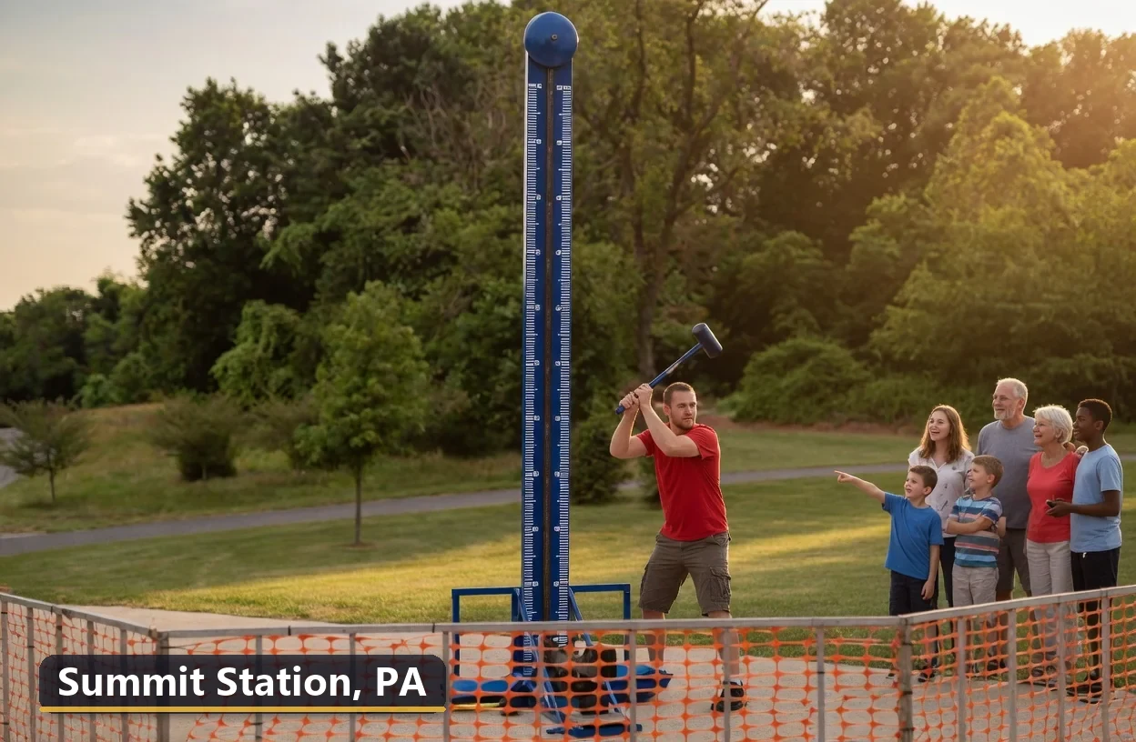 High striker carnival game rental in Summit Station, Pennsylvania for field days, parties and events