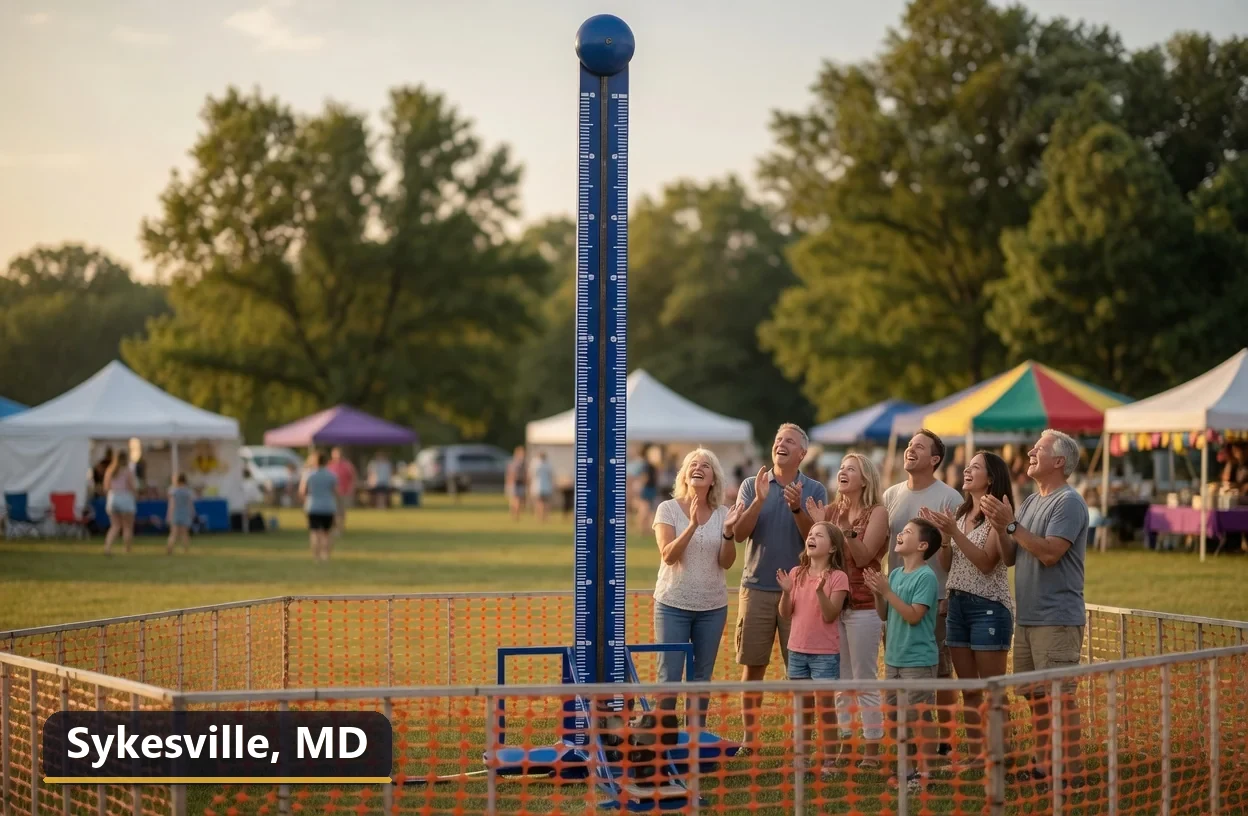 High striker carnival game rental in Sykesville, Maryland for field days, parties and events