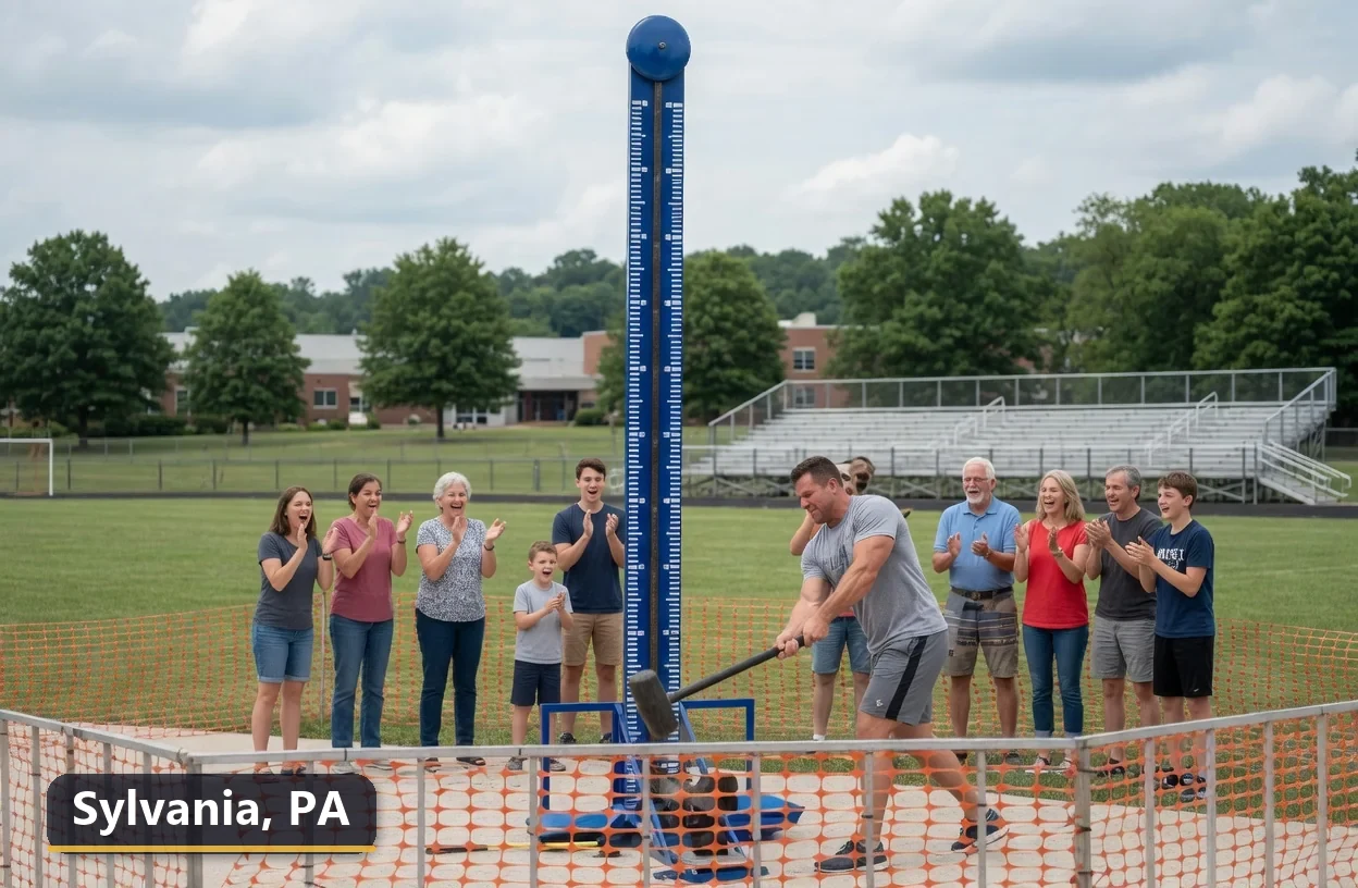 High striker carnival game rental in Sylvania, Pennsylvania for field days, parties and events
