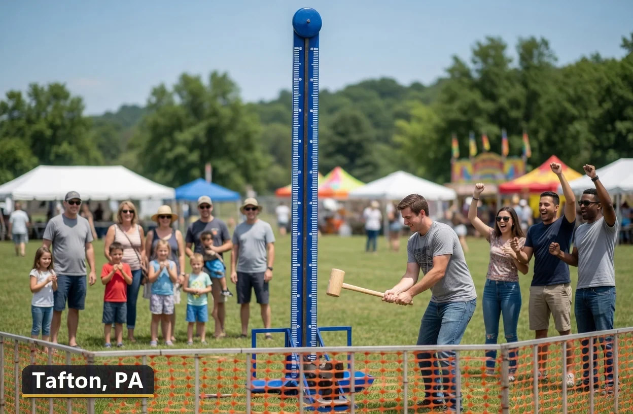 High striker carnival game rental in Tafton, Pennsylvania for field days, parties and events