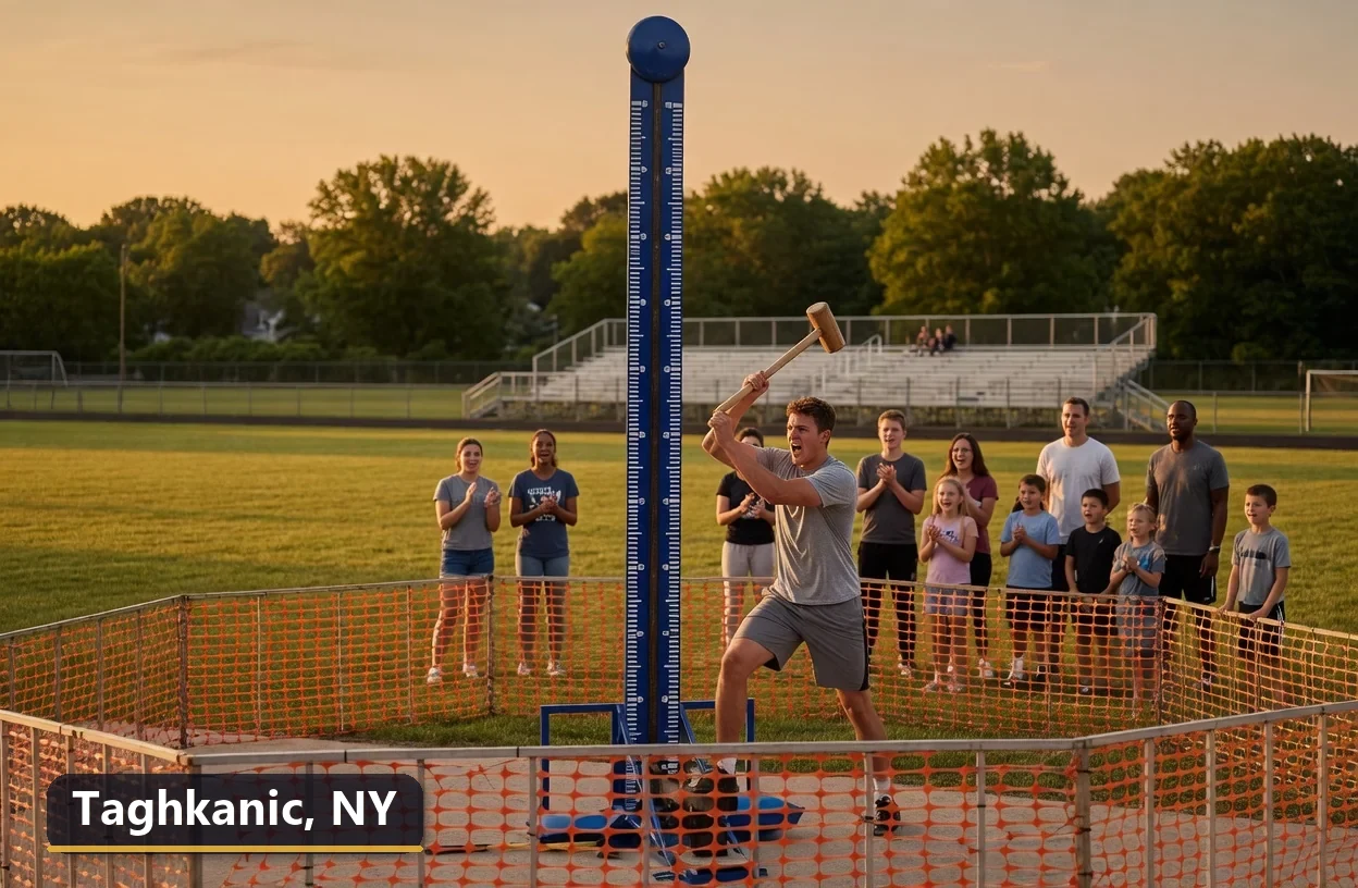 High striker carnival game rental in Taghkanic, New York for field days, parties and events