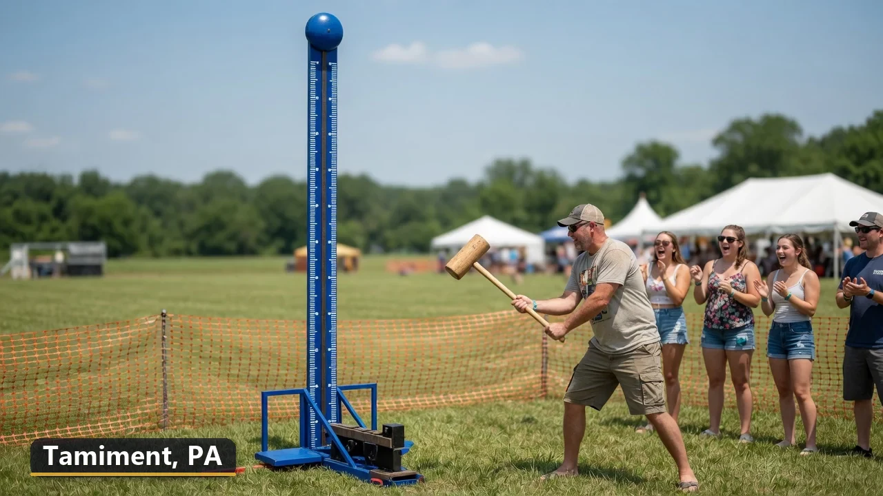 High striker carnival game rental in Tamiment, Pennsylvania for field days, parties and events