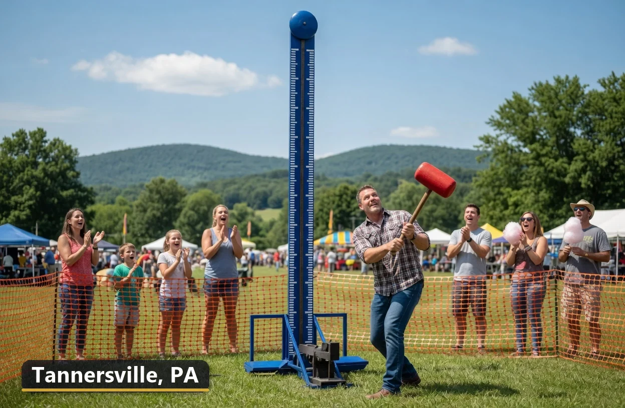 High striker carnival game rental in Tannersville, Pennsylvania for field days, parties and events