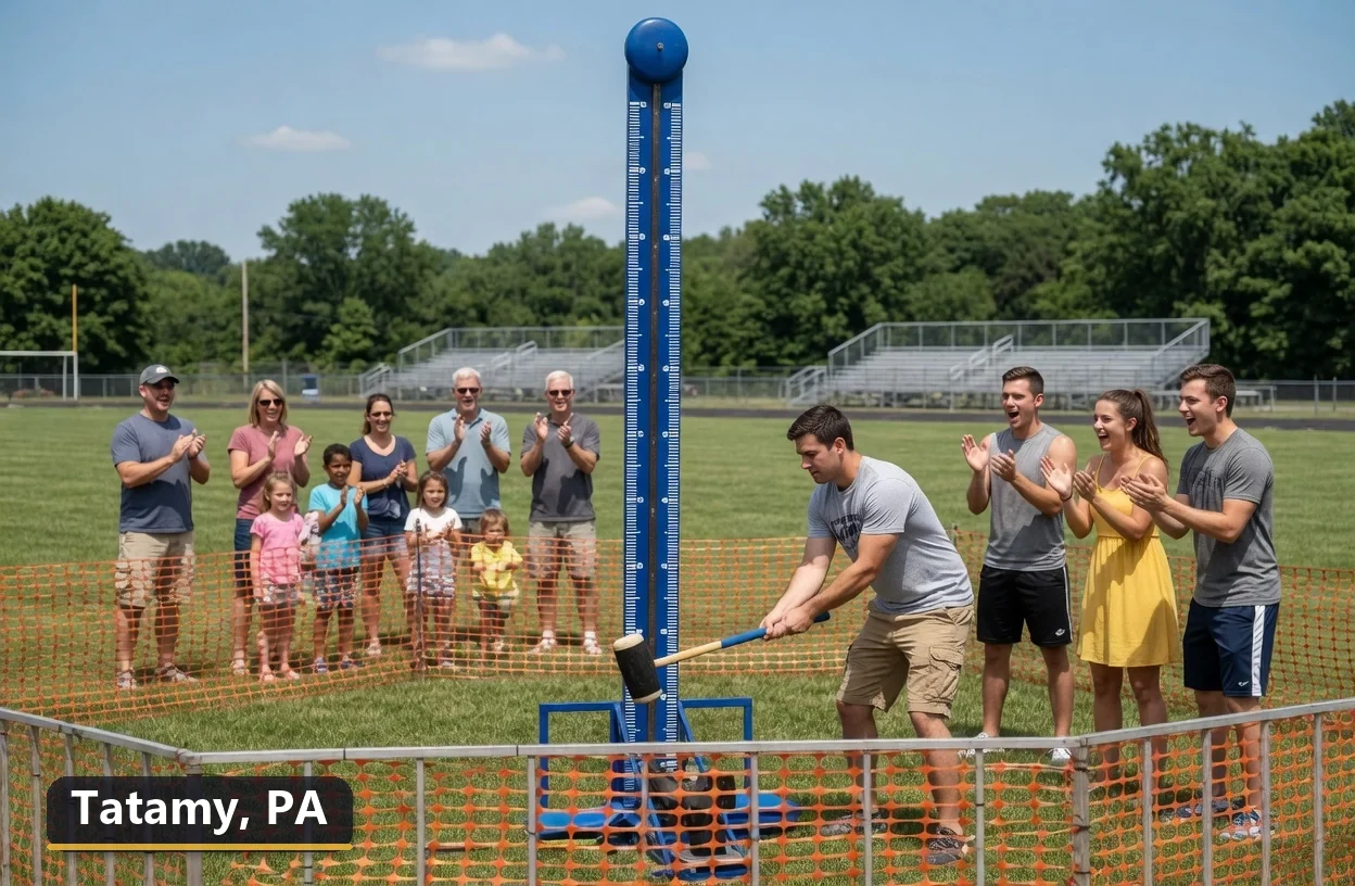 High striker carnival game rental in Tatamy, Pennsylvania for field days, parties and events