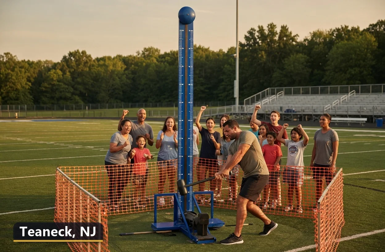 High striker carnival game rental in Teaneck, New Jersey for field days, parties and events