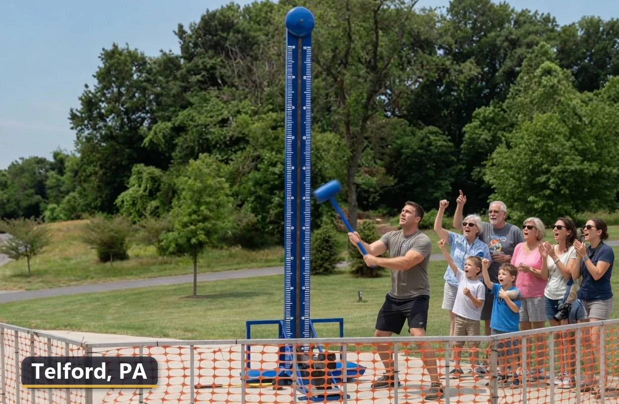 High striker carnival game rental in Telford, Pennsylvania for field days, parties and events