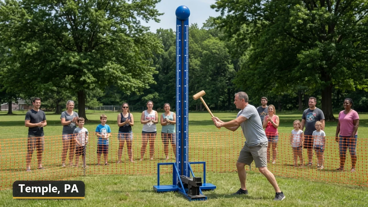 High striker carnival game rental in Temple, Pennsylvania for field days, parties and events
