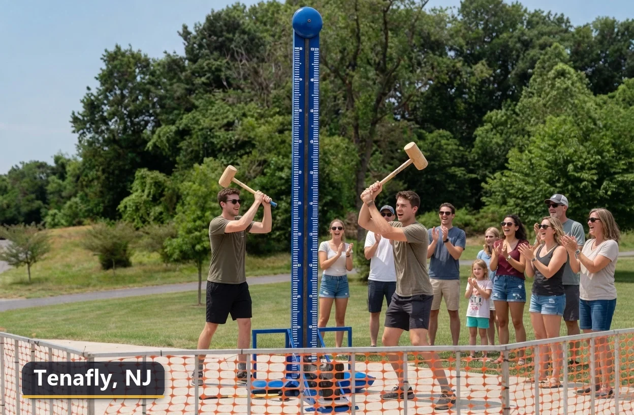 High striker carnival game rental in Tenafly, New Jersey for field days, parties and events