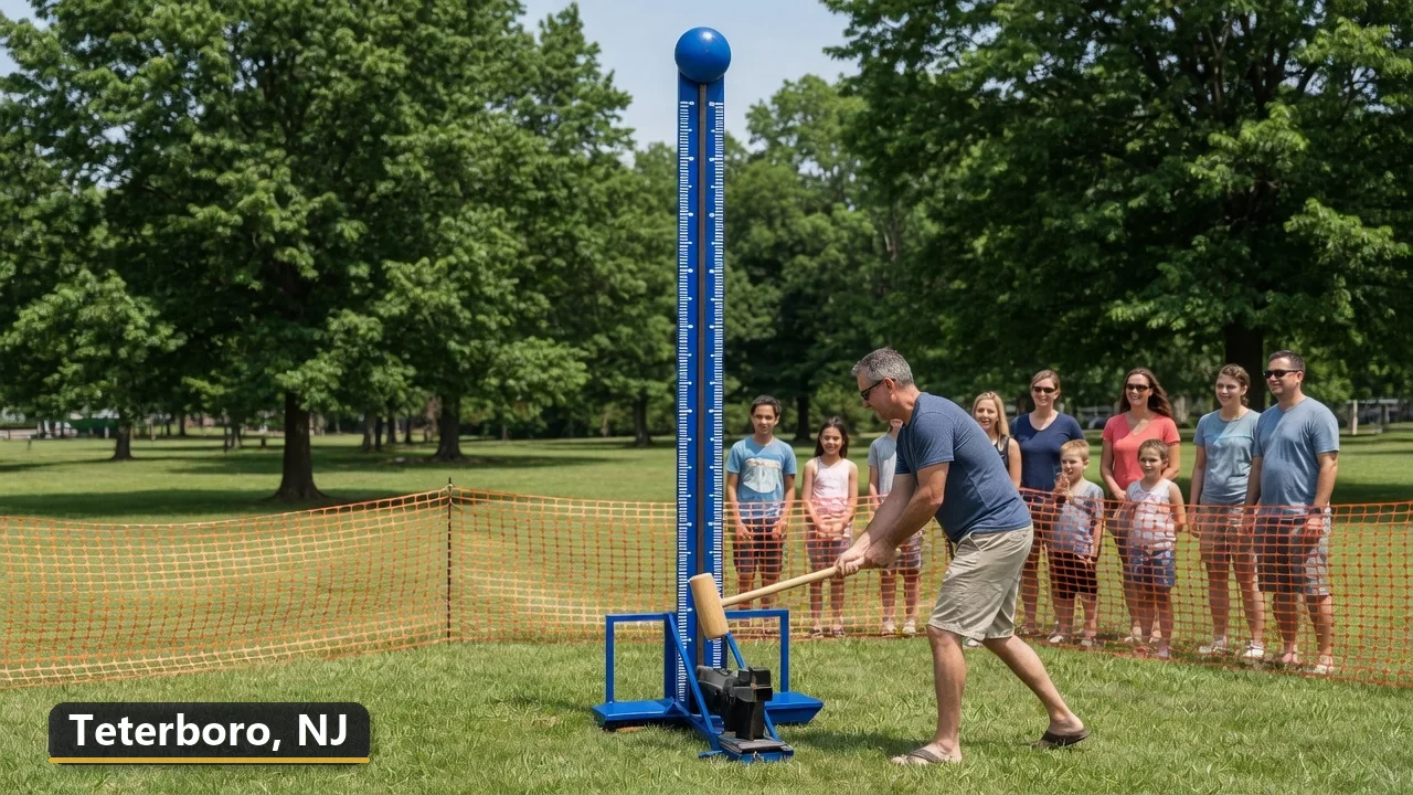 High striker carnival game rental in Teterboro, New Jersey for field days, parties and events