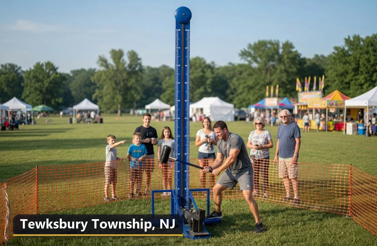 High striker carnival game rental in Tewksbury Township, New Jersey for field days, parties and events