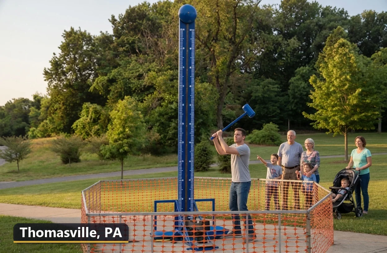 High striker carnival game rental in Thomasville, Pennsylvania for field days, parties and events