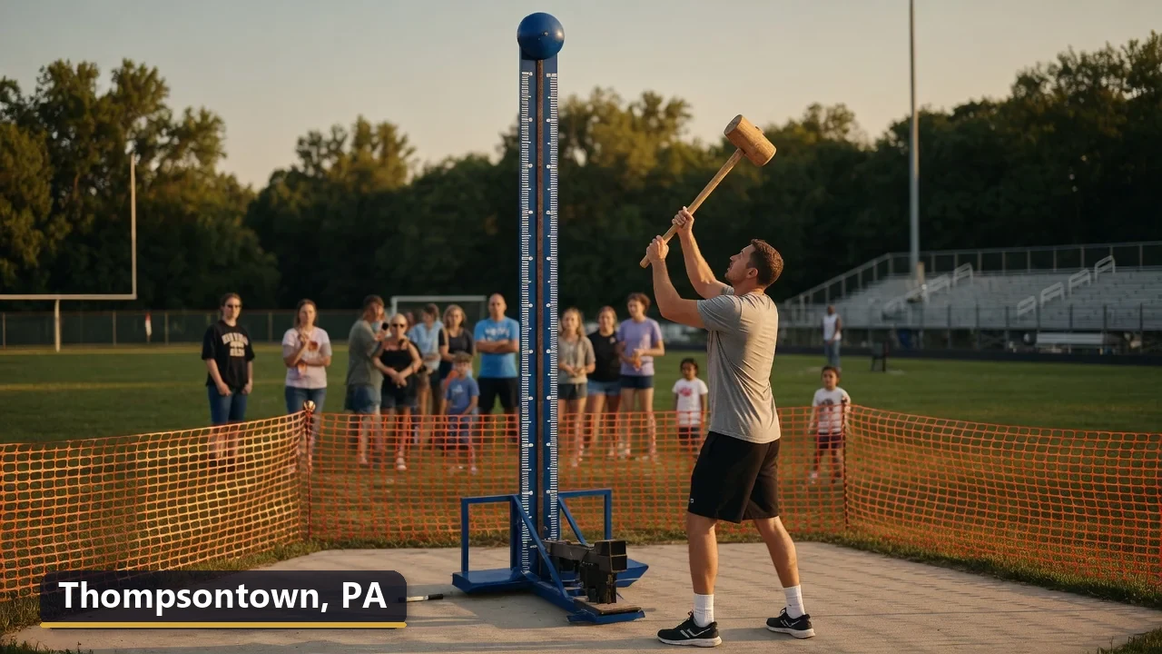 High striker carnival game rental in Thompsontown, Pennsylvania for field days, parties and events
