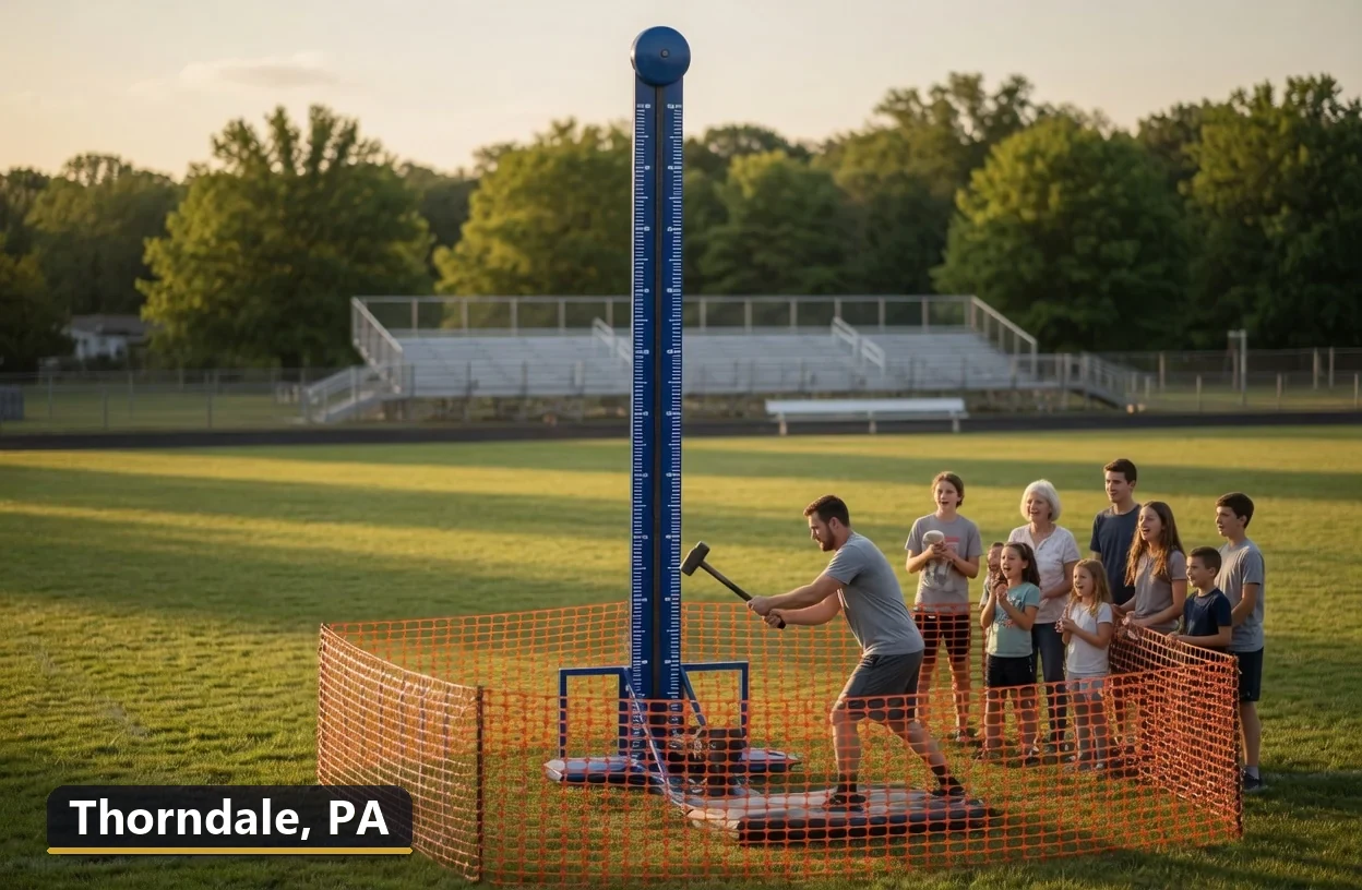 High striker carnival game rental in Thorndale, Pennsylvania for field days, parties and events