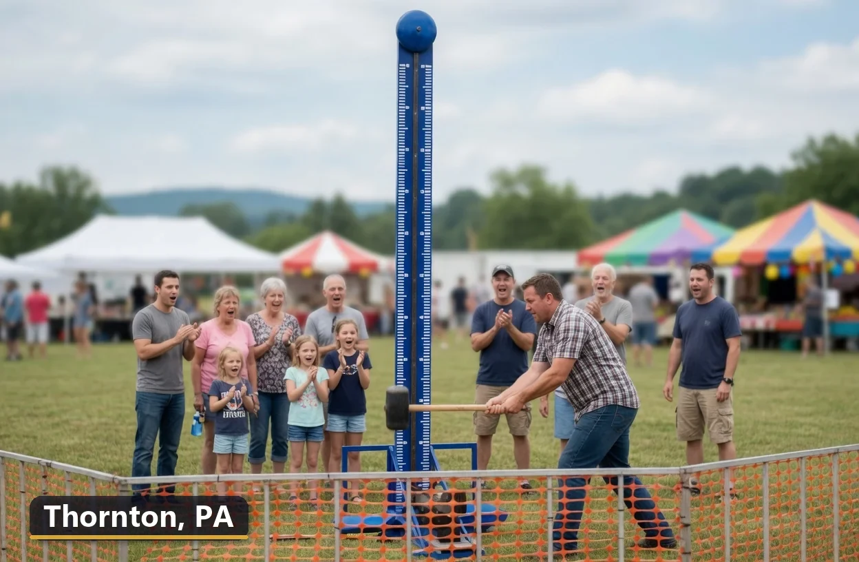High striker carnival game rental in Thornton, Pennsylvania for field days, parties and events