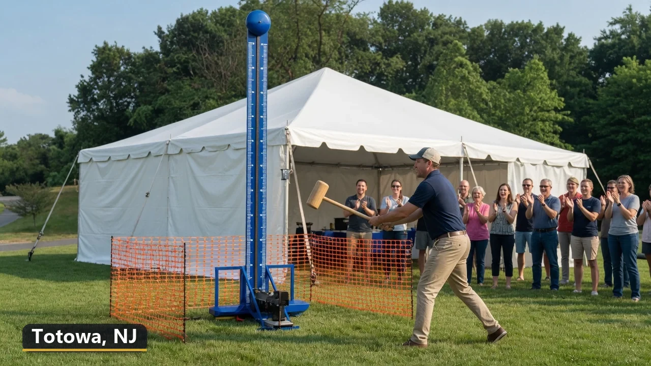 High striker carnival game rental in Totowa, New Jersey for field days, parties and events