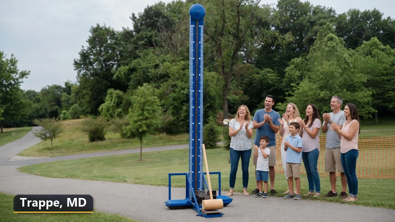 High striker carnival game rental in Trappe, Maryland for field days, parties and events