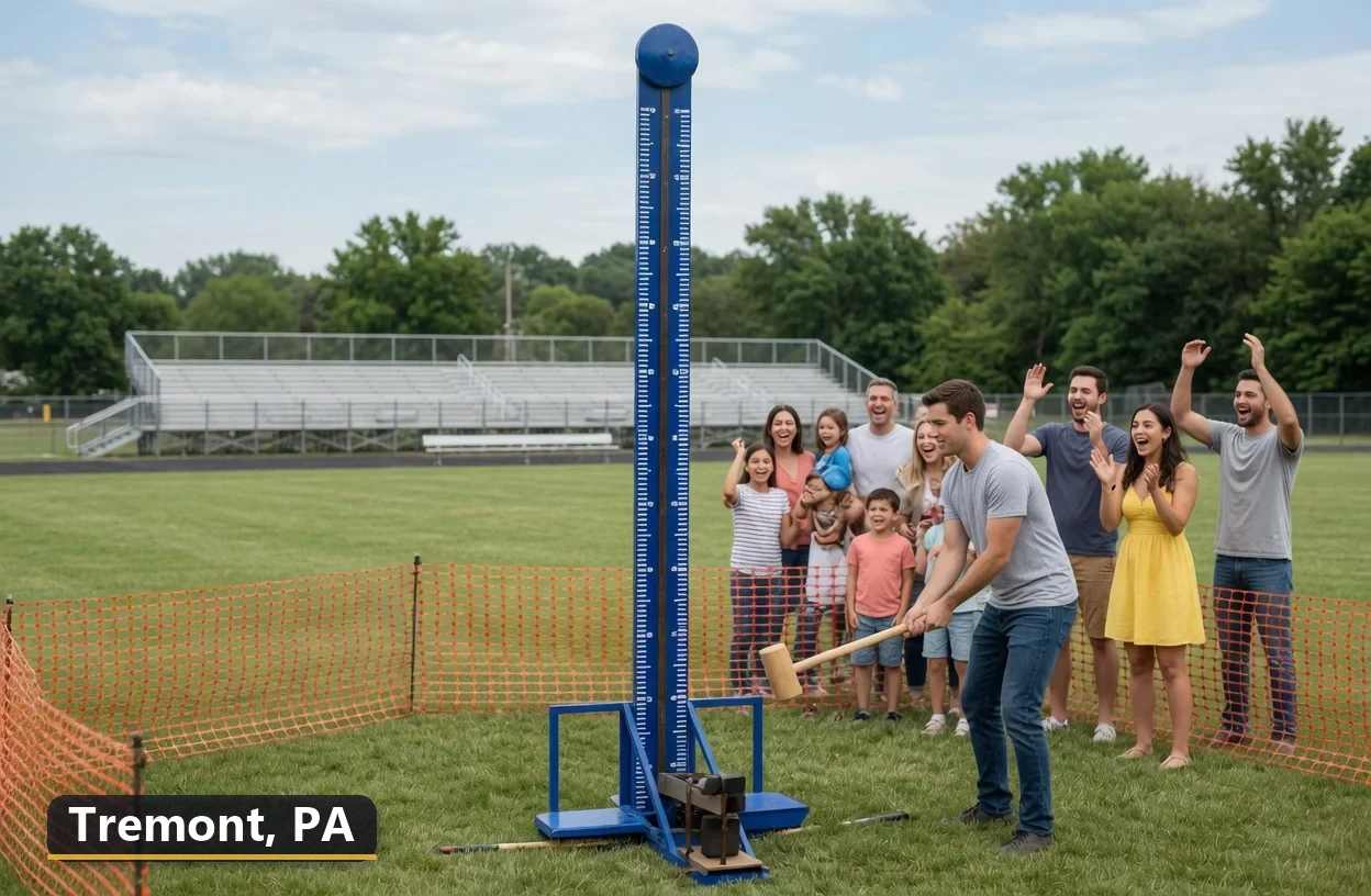 High striker carnival game rental in Tremont, Pennsylvania for field days, parties and events