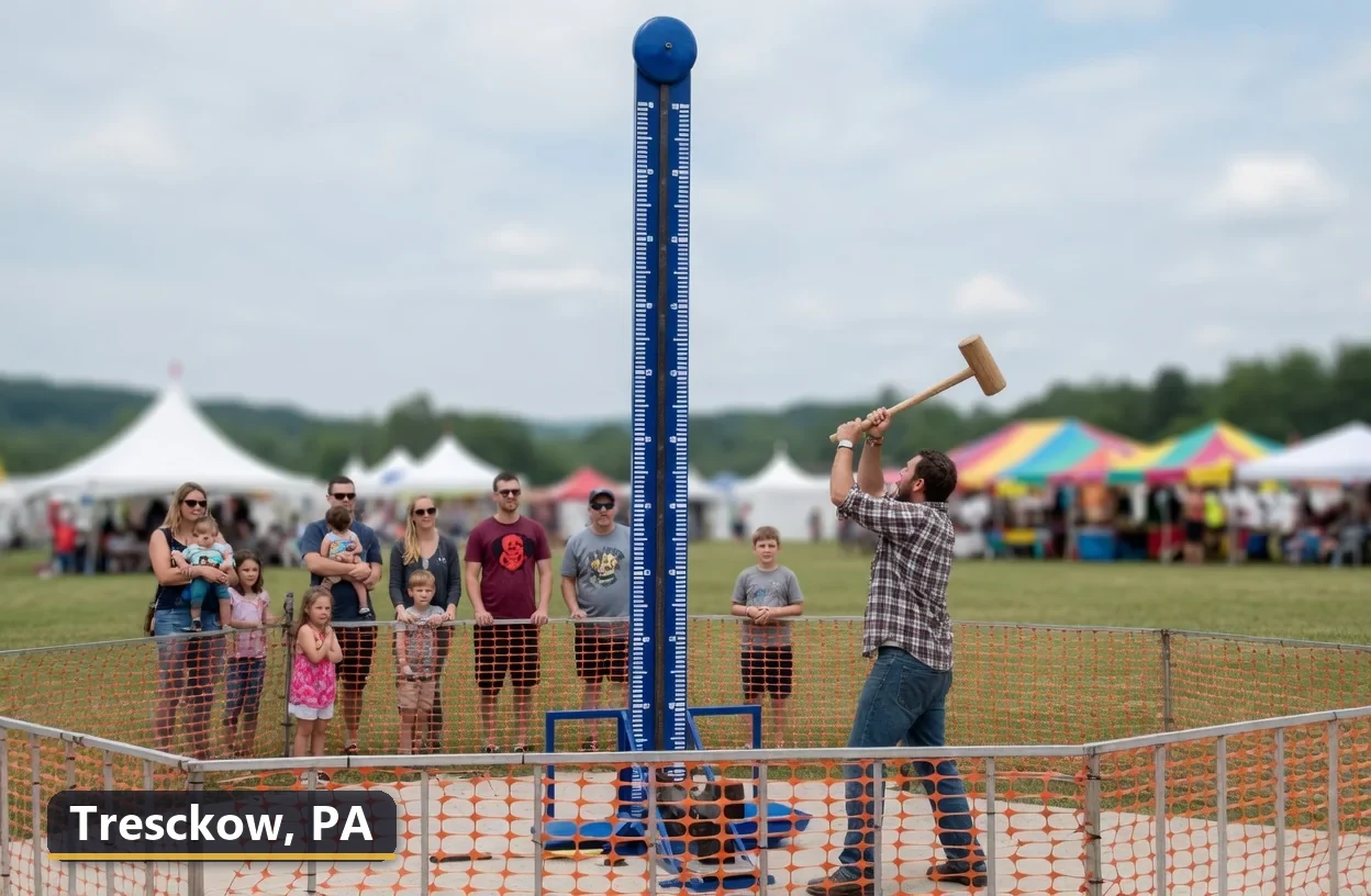 High striker carnival game rental in Tresckow, Pennsylvania for field days, parties and events