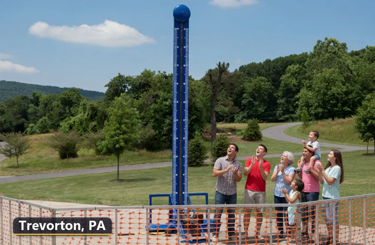 High striker carnival game rental in Trevorton, Pennsylvania for field days, parties and events