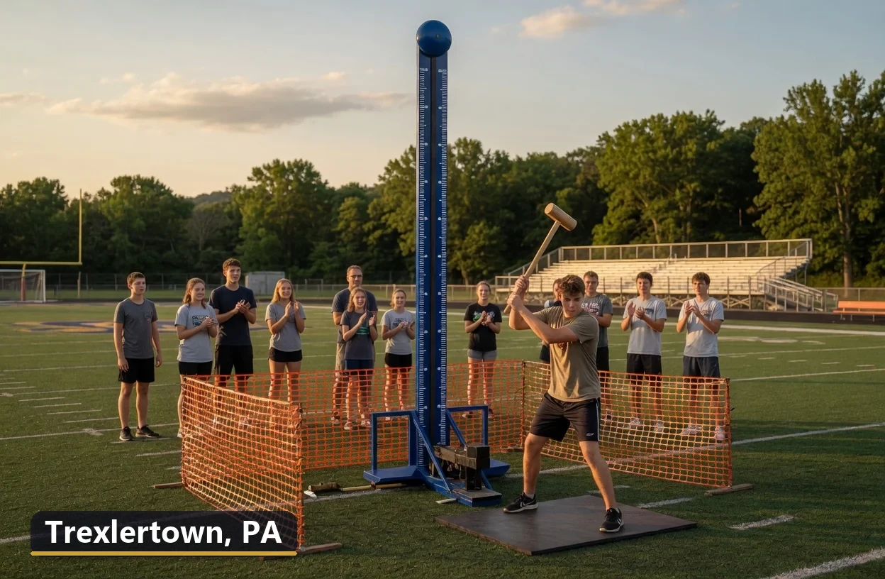 High striker carnival game rental in Trexlertown, Pennsylvania for field days, parties and events