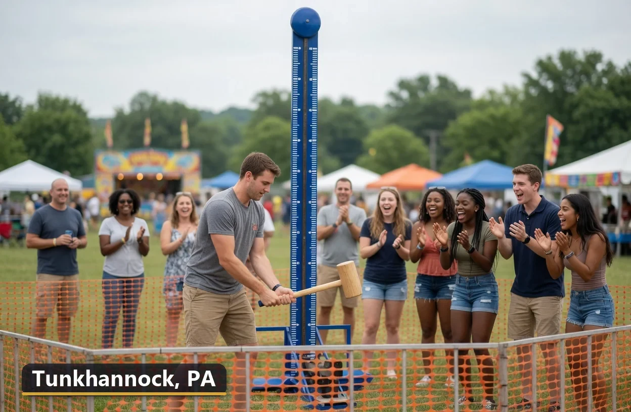 High striker carnival game rental in Tunkhannock, Pennsylvania for field days, parties and events