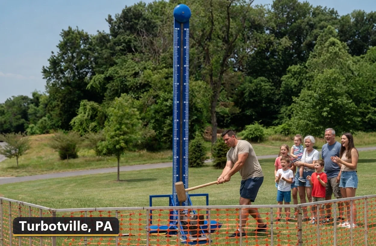 High striker carnival game rental in Turbotville, Pennsylvania for field days, parties and events